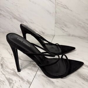 NEW Cape Robbin Encore 3 Strap Stiletto Heel SZ 8